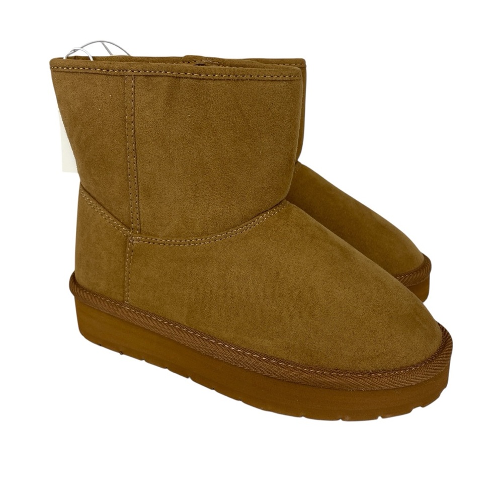 Gap Girls Cozy Faux Suede Sherpa Boots Size 1 NWT